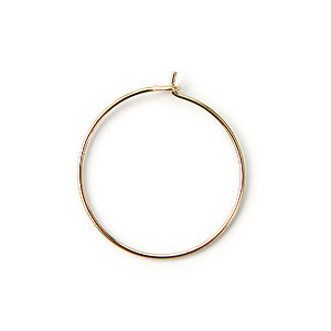 14K Gold filled Hoop Pierced earring 25mm