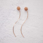 Linestone Wire Earrings Gold