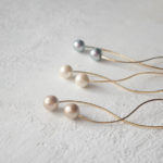 Cottonpearl Wire Earrings Richgray