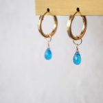 Neon Blue Apatite Earring