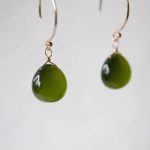 Green Cats eye Marron Earring