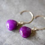 Purple Alunite Marron Earrings