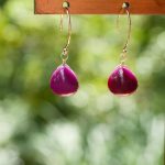 Purple Alunite Marron Earrings