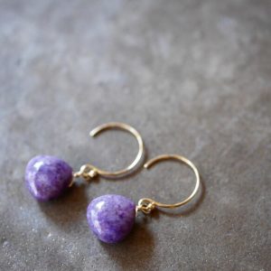 Charoite Marron Earrings