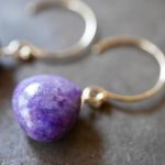 Charoite Marron Earrings