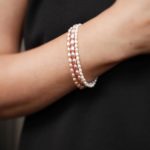 Natural color pearl bracelet