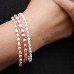 Natural color pearl bracelet