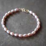 Natural color pearl bracelet