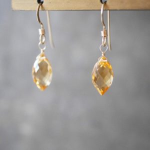 Citrine chandelier earrings