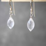 Rose quartz chandelier earrings