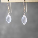 Rose quartz chandelier earrings