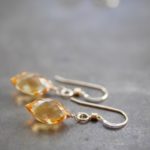 Citrine chandelier earrings