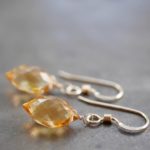 Citrine chandelier earrings