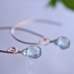 mint green topaz earrings