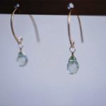 mint green topaz earrings