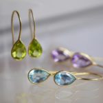 Spring color drop earrings