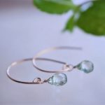 mint green topaz earrings