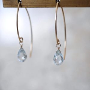 Aquamarine Drop Earrings