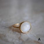 white moonstone ring