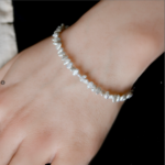 gray freshwater pearl bracelet