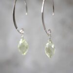 Lemon quartz chandelier earrings