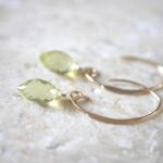 Lemon quartz chandelier earrings