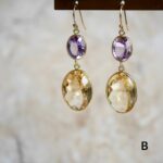 Amethyst and Citrine Earrings