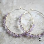 Sapphire Hoop Earrings