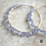 Sapphire Hoop Earrings