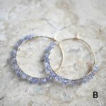 Sapphire Hoop Earrings