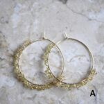 Sapphire Hoop Earrings