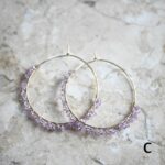 Sapphire Hoop Earrings