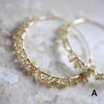 Sapphire Hoop Earrings