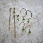 Peridot drop earrings2