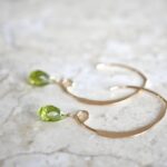 Peridot drop earrings2