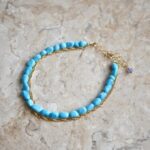 Sleeping Beauty Turquoise and Chain Bracelet