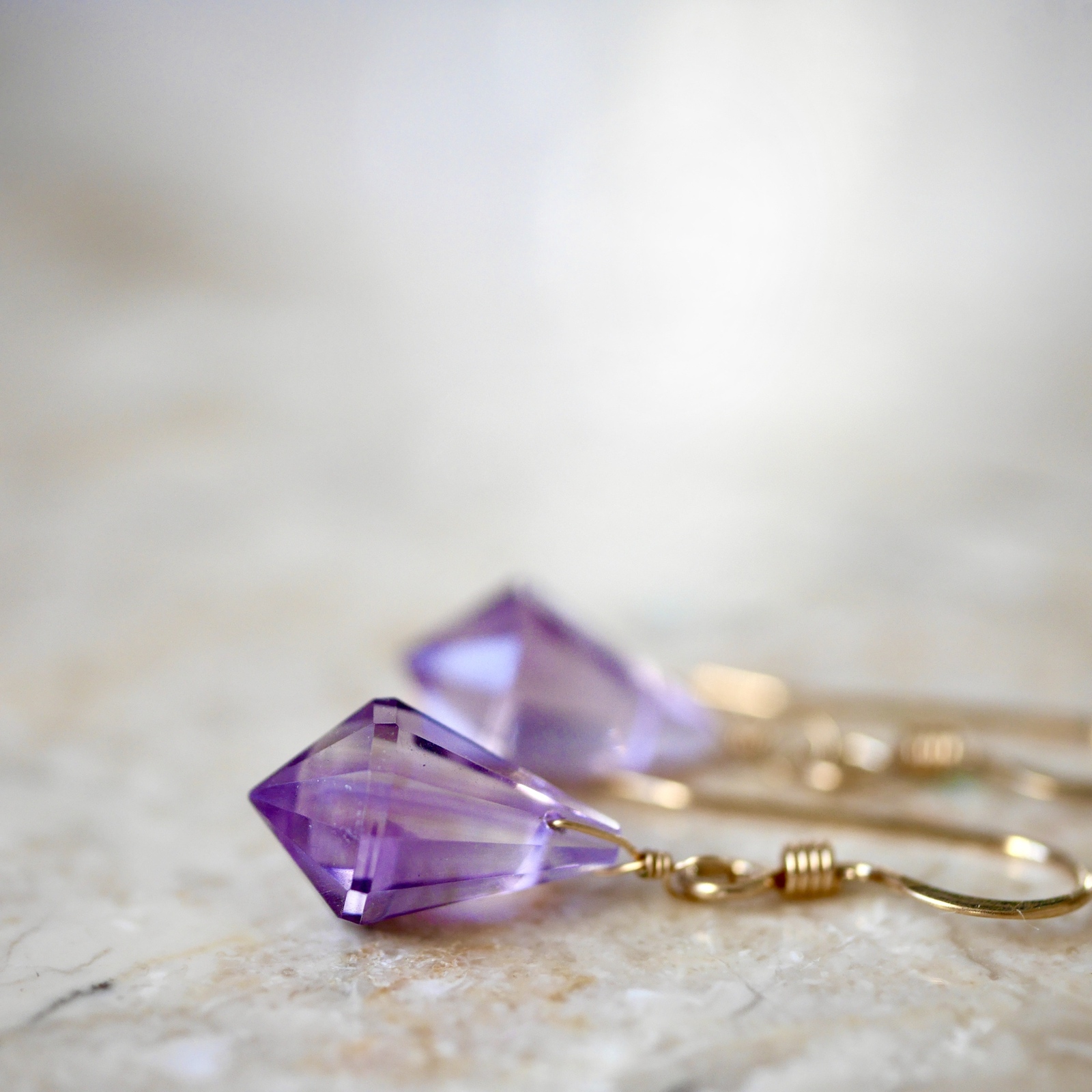 Amethyst Chandelier Earrings